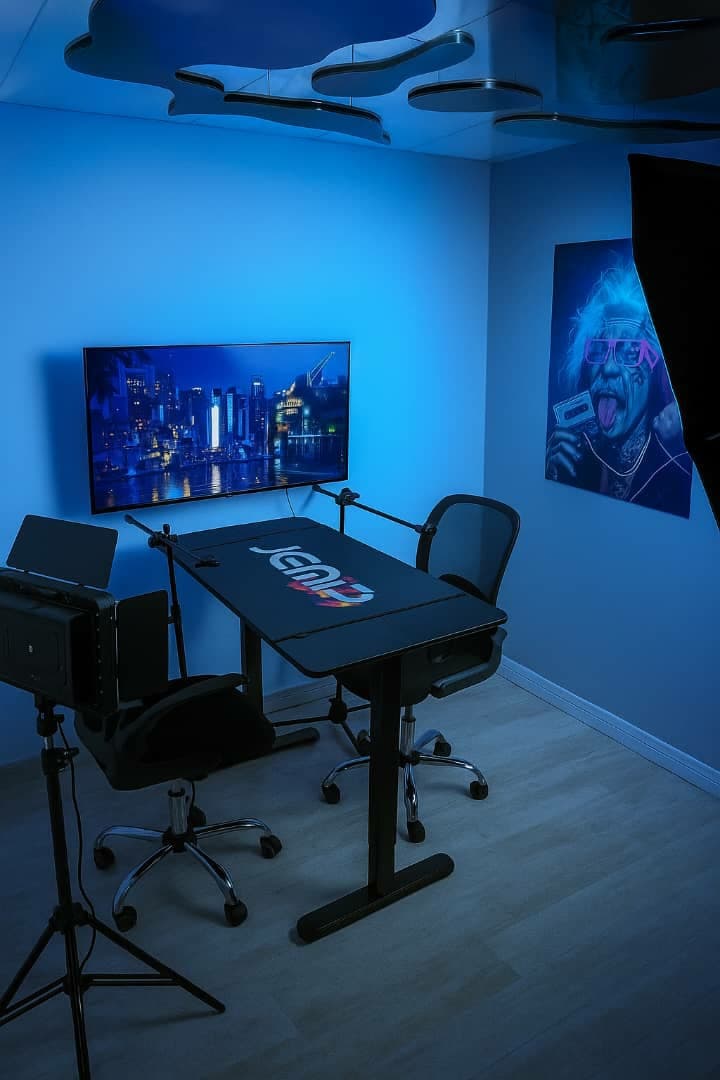 Estudio de grabación de podcast